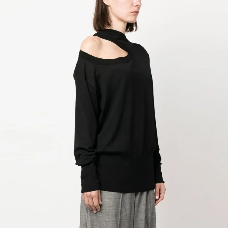Stella McCartney Cut Out Detail Crewneck Knitted Top-3