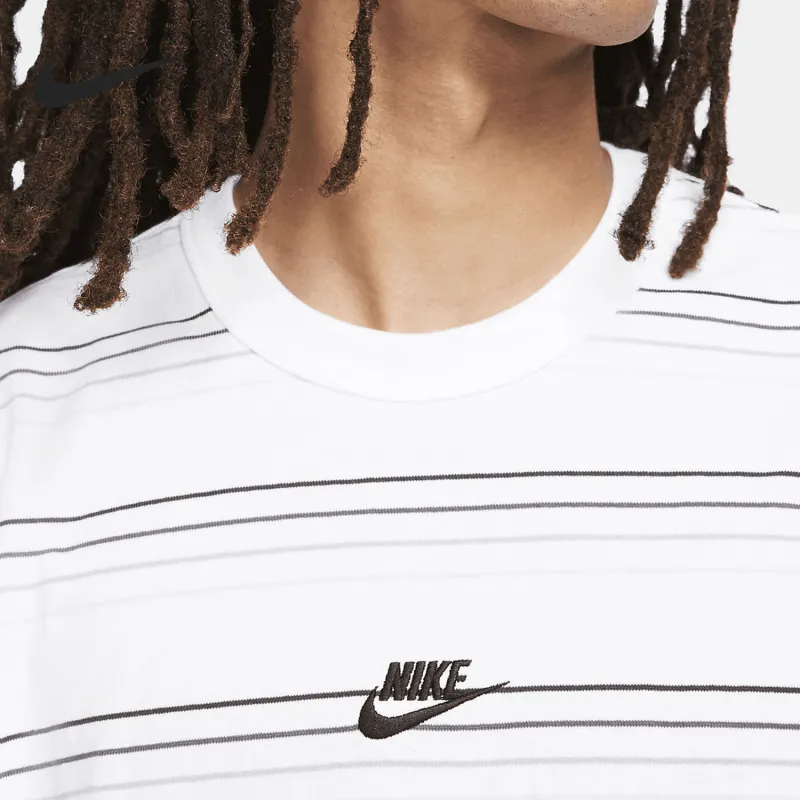 Nike Drop Shoulder Sleeve T Shirt Men's White-4