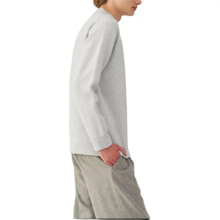 MUJI LABO Series Sweater Men's Light Gray-3