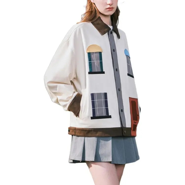 Bosieagender Jackets & Coats Unisex Light Beige-4