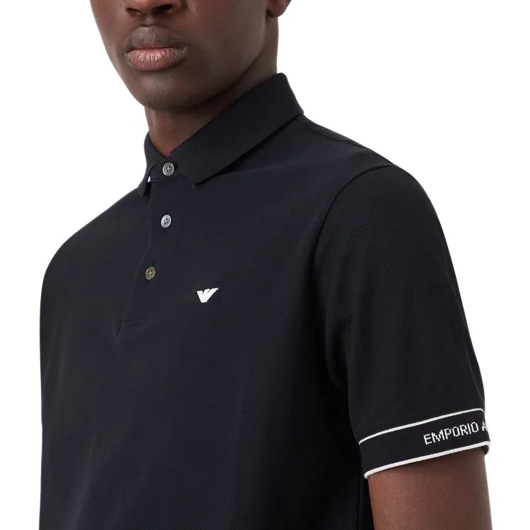 EMPORIO ARMANI Polo Shirts Men 09K1 Marine Blue-4