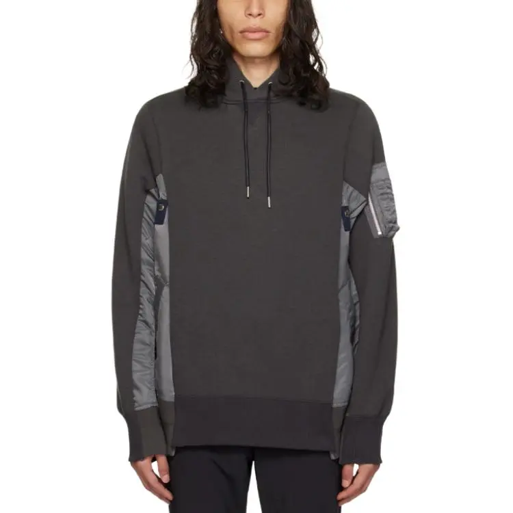 Sacai X Sponge Sweat Panelled Hoodie-3