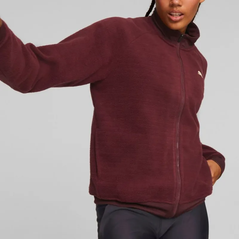 PUMA Velvet feel Coat Women's Burgundy-3