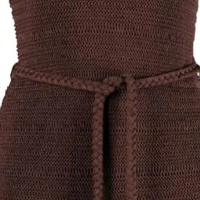 Zimmermann Long-Sleeved Openwork Belted Dress-3