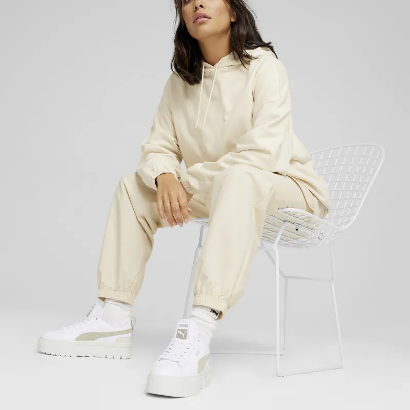 PUMA DARE TO OVERSIZED HOODIE TR Sweatshirt Women's Snow White-2