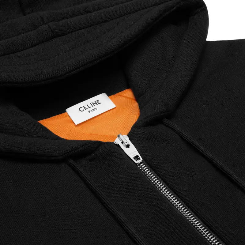 CELINE Zipped Quilted Hoodie-5
