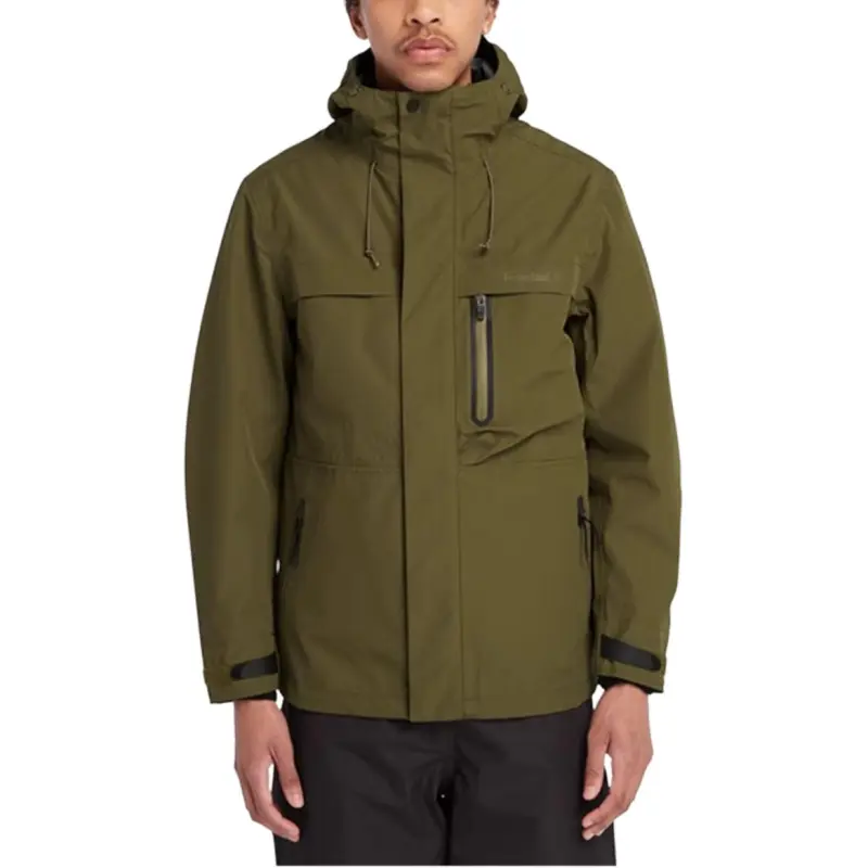 Timberland Windbreaker Jackets Men Dark Olive Green-2