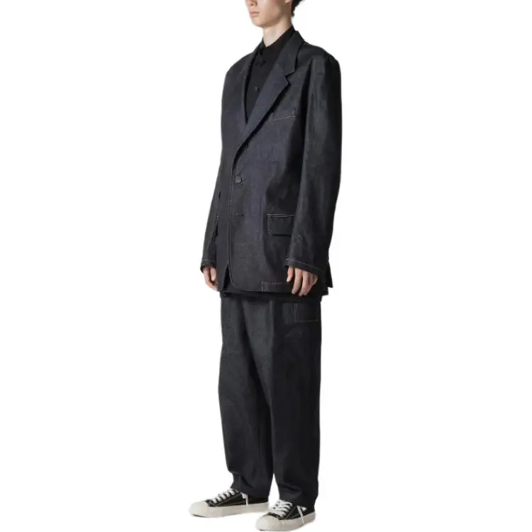 Yohji Yamamoto Y's For Men FW24 Jackets & Coats Men's Blue-4