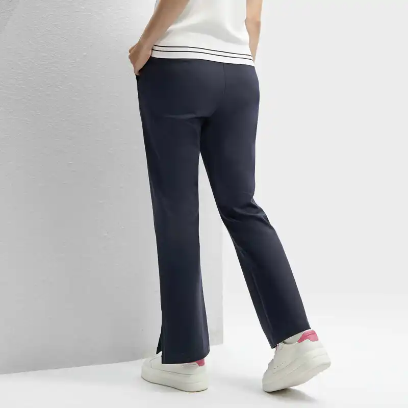 FILA Knitted Sweatpants Women's Navy Blue-3
