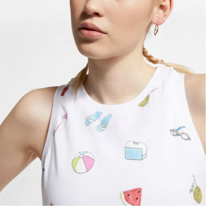 Nike Tank Tops Women's White-5