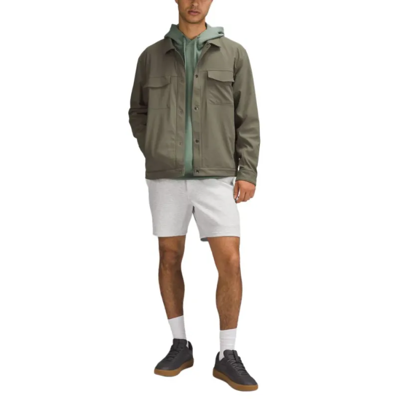 Lululemon Smooth Spacer Short Casual Shorts Men's Mixed Color Core Super Light Gray-2