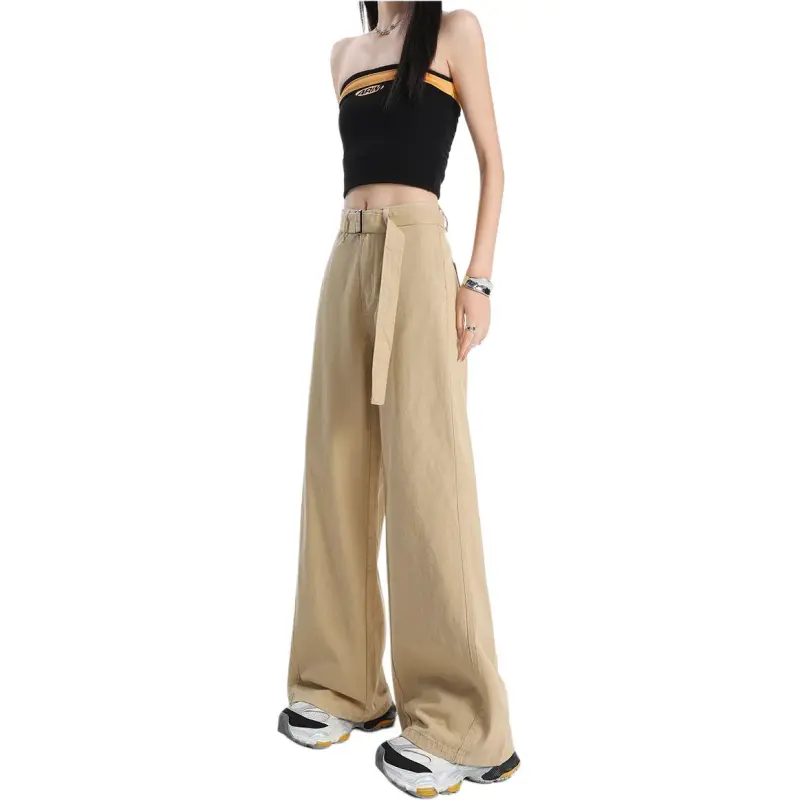 Concubine Zhu Jeans Women's Khaki-1