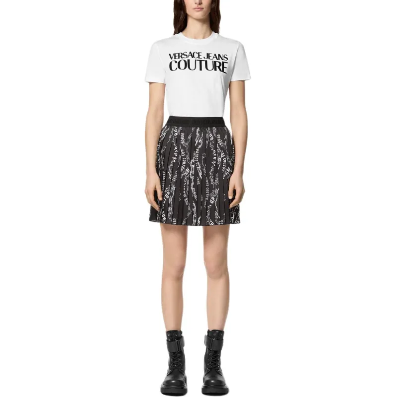 VERSACE JEANS COUTURE Logo tape Cotton T shirt-2