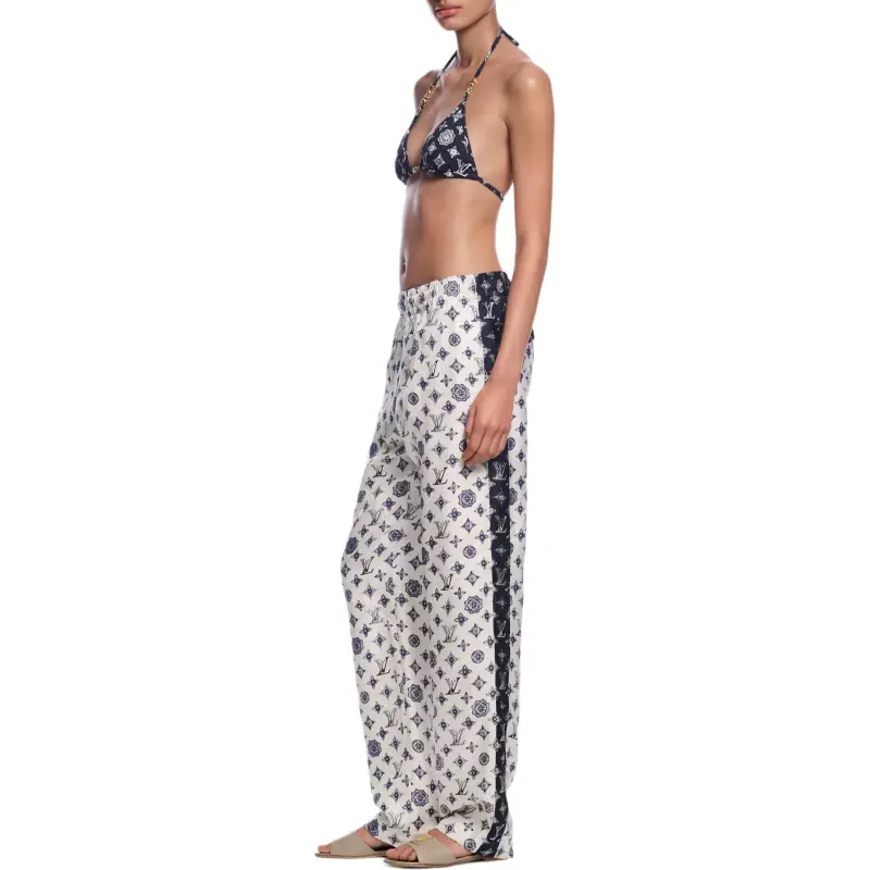LOUIS VUITTON Monogram Silk Jogging Pants-3