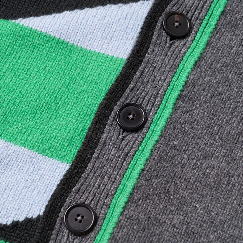 HERMES 2010s Rayures Tangram Cardigan-8