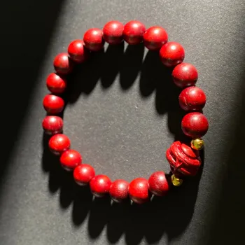 ZHOUDIWANG Bloodwood Wooden Bracelets Unisex