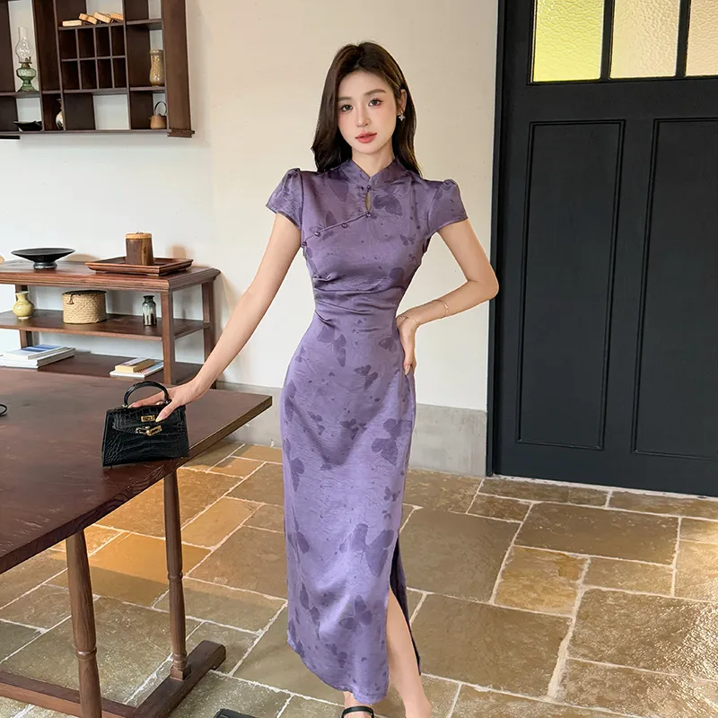 Mu Xiao Xin Short Sleeved Dress Women's-1