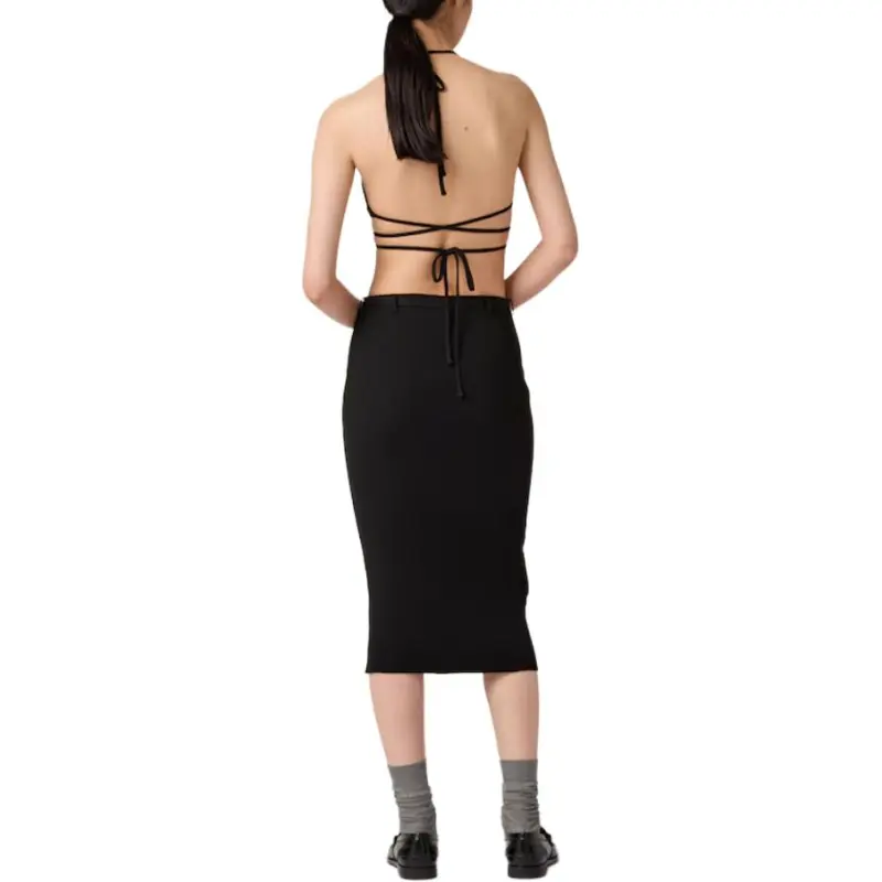 MIU MIU Casual Long Skirt Women's Black-2
