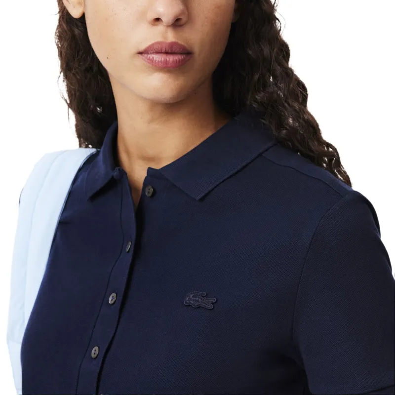 LACOSTE Polo Shirt Women's Blue-3