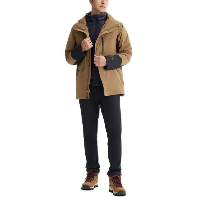 Columbia SOUTH GATE 2 Water Resistant Windproof Warm Heat Reflective Windbreaker Jacket Men's Brown-4