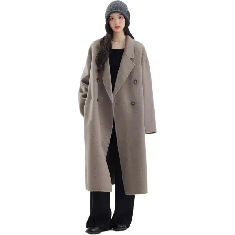 DEAR DEER PUFF Coats Women's Morandi Gray-3