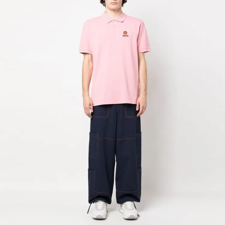 KENZO Polo Shirts Men Light Pink-1