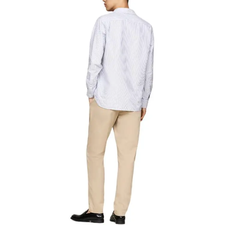 Tommy Hilfiger Heritage Stripe Regular Fit Oxford Shirt Shirt Men's White-3