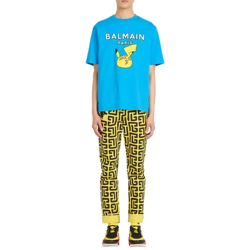 BALMAIN X Pokemon Cotton T shirt-1