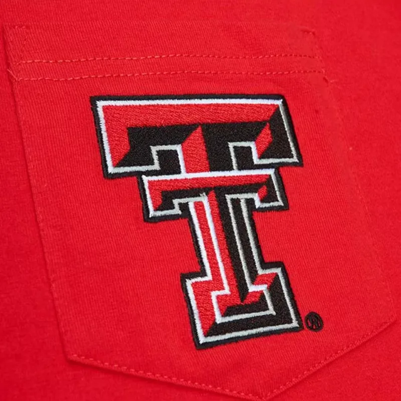 Mitchell & Ness x NCAA Texas Tech Red Raiders Red Premium T Shirt Men's Red-2
