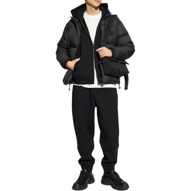 EMPORIO ARMANI Logo patch Padded Jacket-2