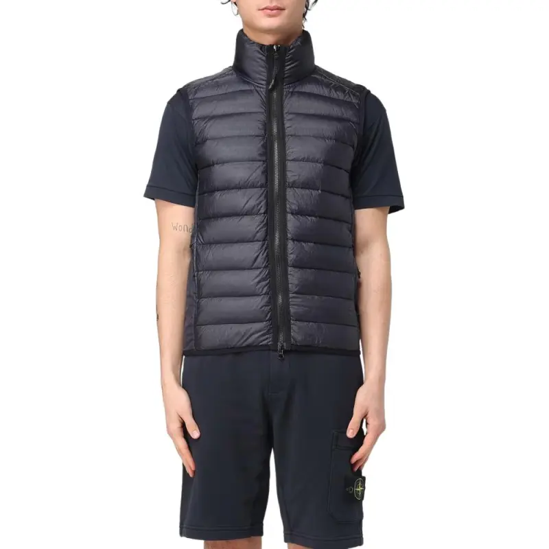 STONE ISLAND Compass Patch High Neck Padded Gilet-2