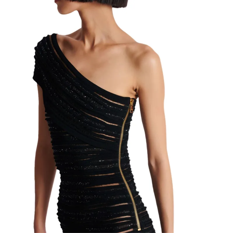 BALMAIN Glitter Detailing Dress-6