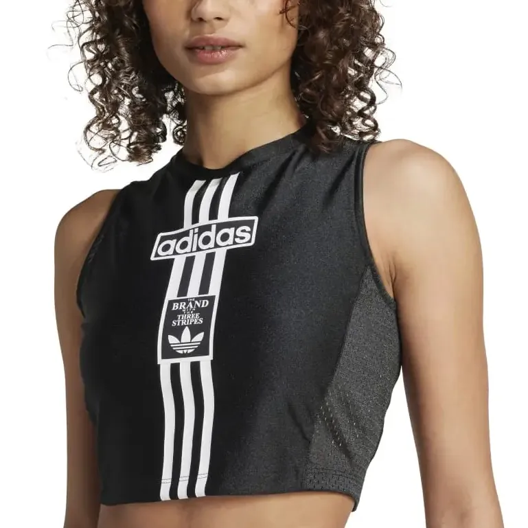Adidas Originals 3 Stripes SS25 Tank Top Women's Black-3