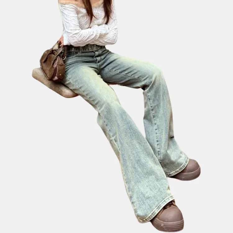 YINLEI Jeans Women's Nightfall Blue-2