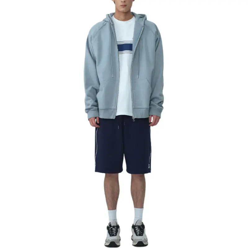 Rest&Recreation SS25 RS ZIP UP HOODIE Sweatshirt Unisex SKY BLUE/Sky Blue-5