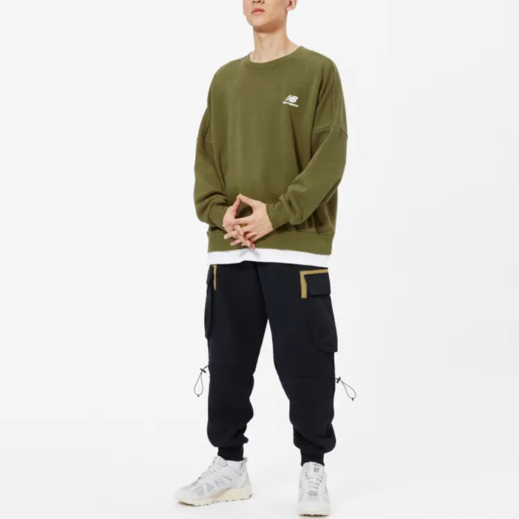 New Balance Sweatshirts Unisex Olive Green-3