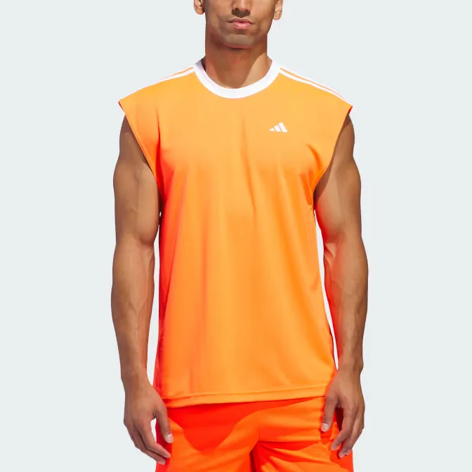 Adidas Free Shipping With AdiClub Basketball All-World Sleeveless Tee-2