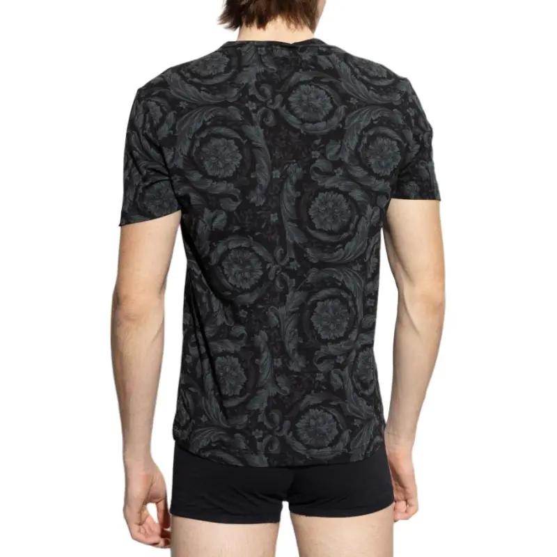VERSACE COLLECTION Barocco Printed Crewneck T Shirt-3