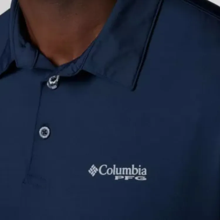 Columbia PFG Slack Tide Polo Shirt Men's Blue-5