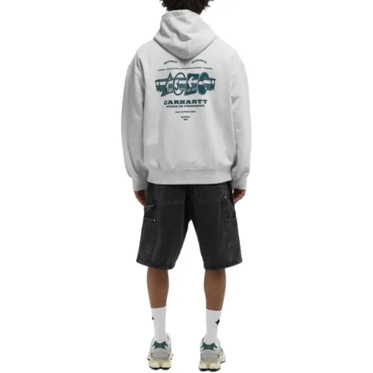 Carhartt WIP FW24 Hooded Runaway Sweat Jacket Jacket Unisex Gray-3