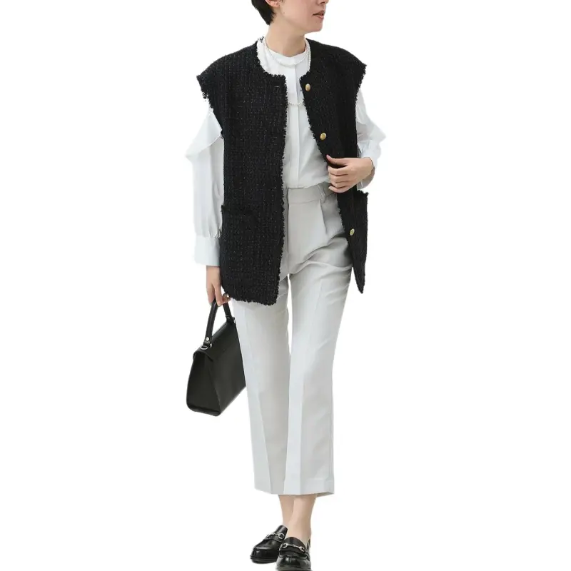 Beams 25SS Casual Pants Women's Light Gray-2