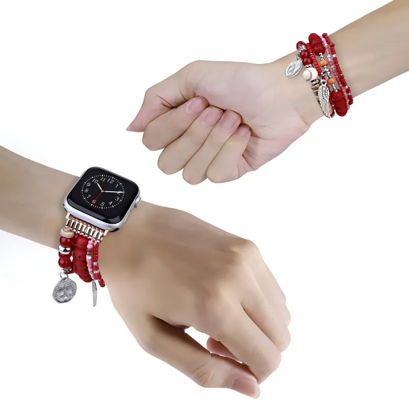 KVZUVUU Apple Compatibility Watch Band Resin Material-17