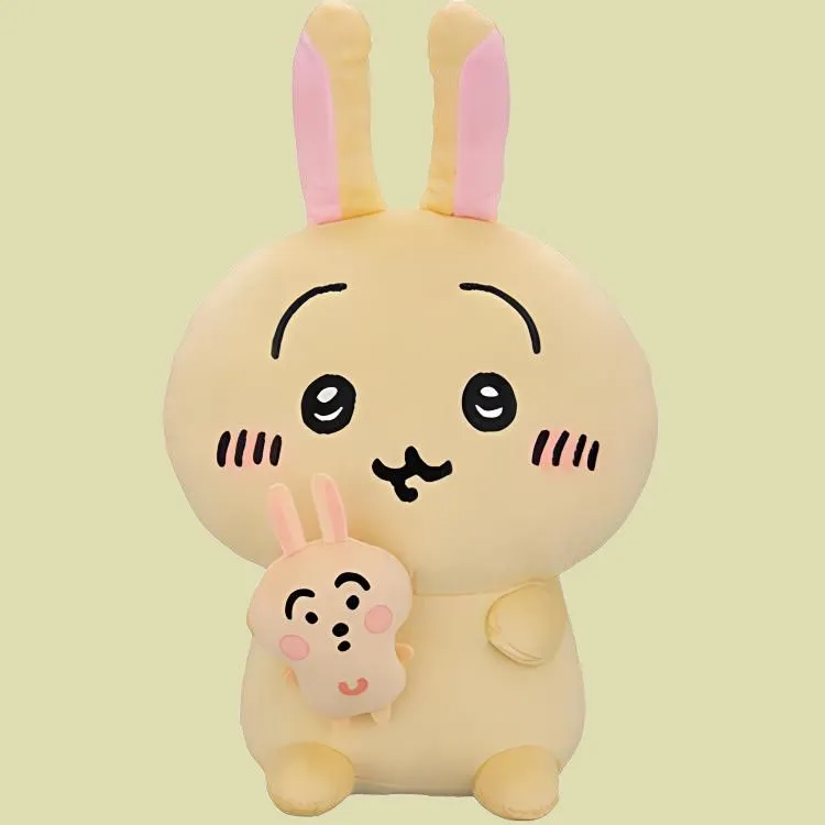 BANPRESTO Usagi Glass Factory Ichiban Kuji Chiikawa C Award Dolls Plush Doll 28cm High-3