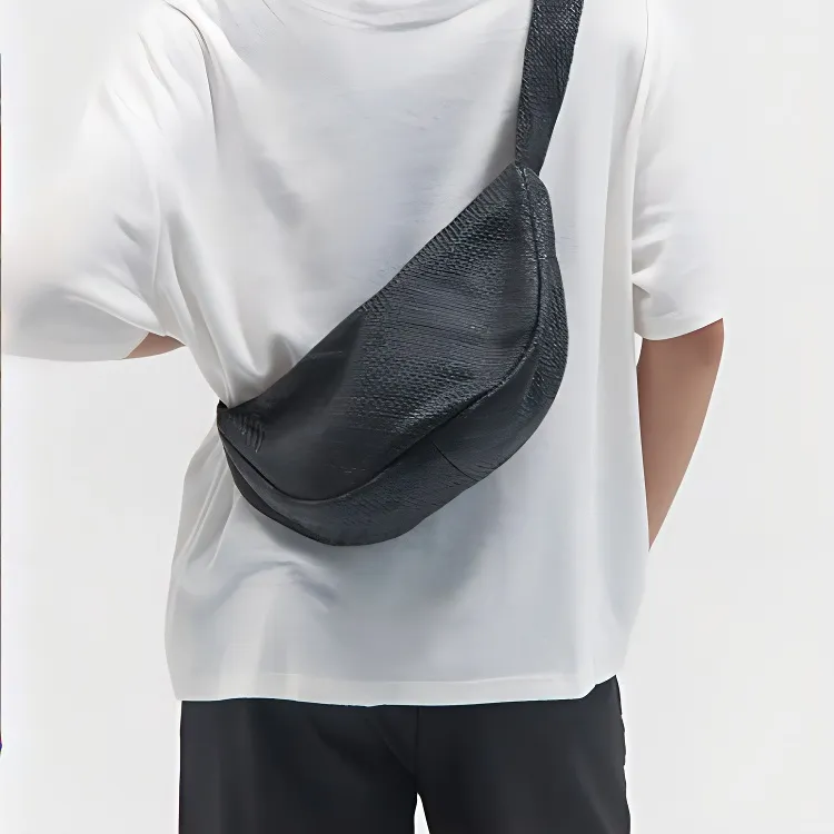 ST. AGNI Lambskin Crescent Bag Shoulder Bag Regular Women's Black-3