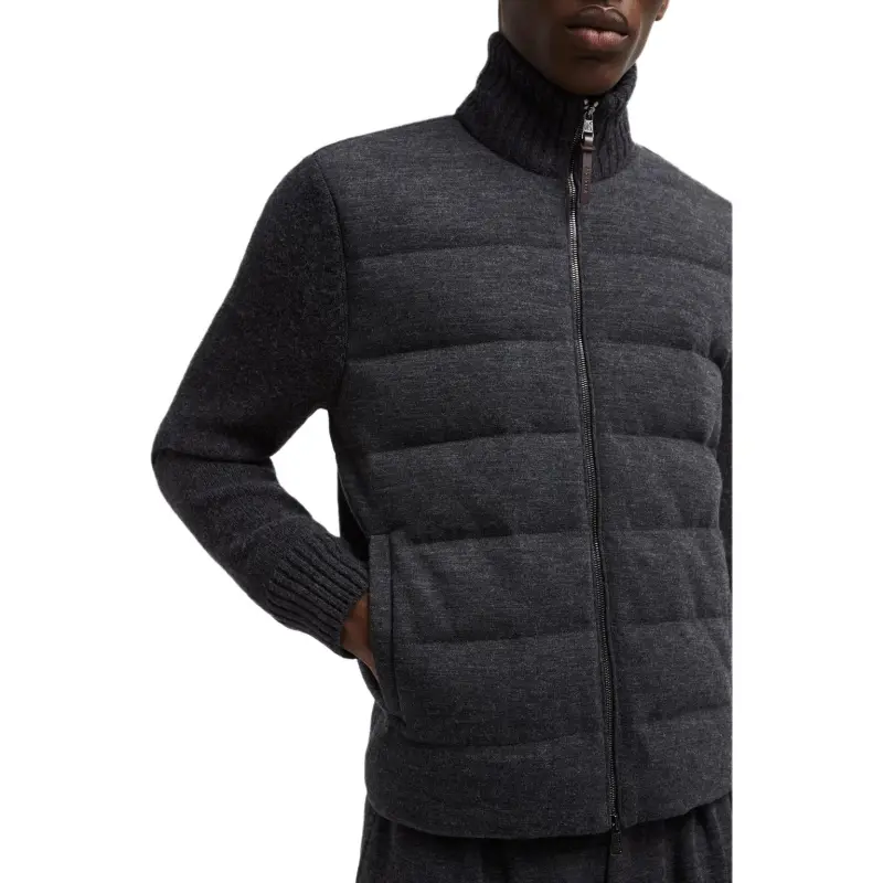Moncler Logo Patch Padded Cardigan-4