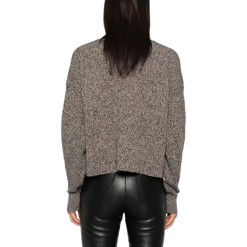 SportMax Buttoned V Neck Cardigan-3