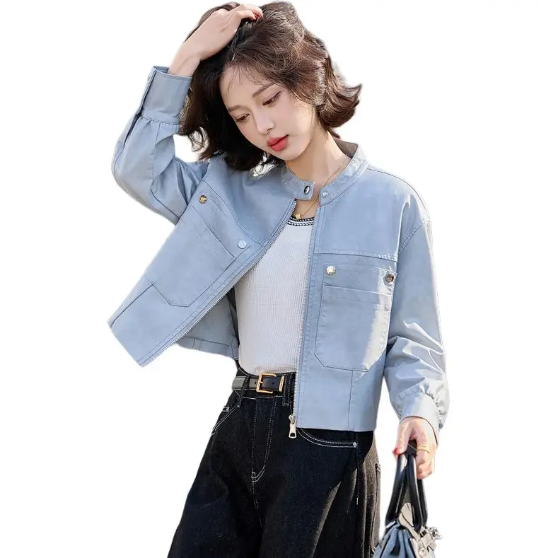 Yi Mengyuan Leather Jackets Coats Women's-3