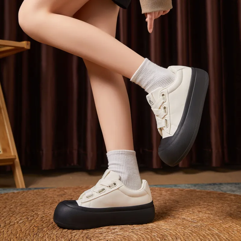 La Chapelle Height Increasing Lightweight Low-Top Skateboard Shoes Women's-19