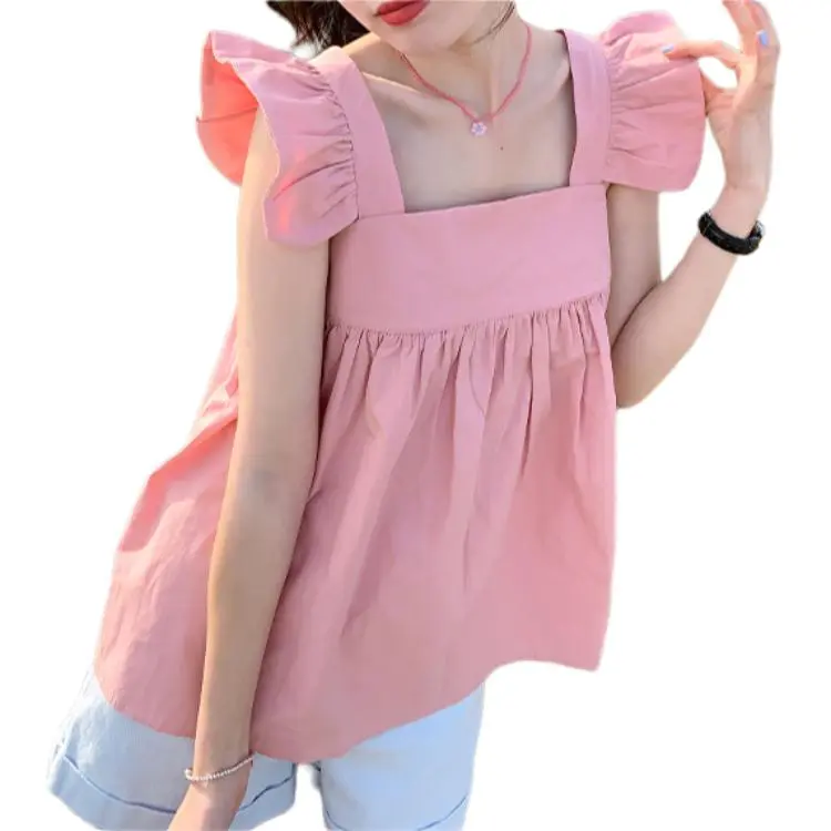 XINBANGBANG Shirts Women's Pink-3