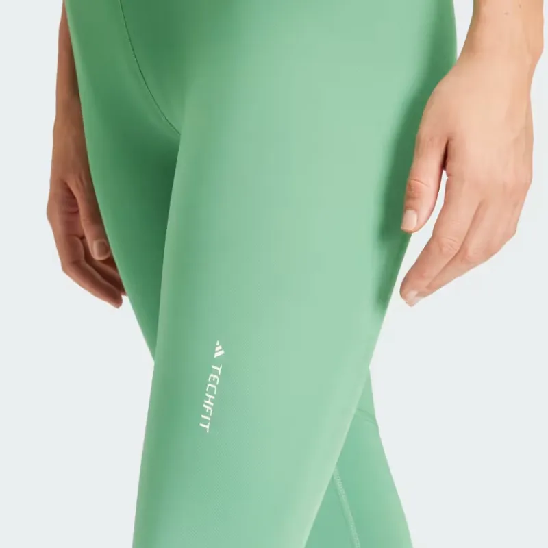 Adidas Techfit 7/8 Leggings Athletic Trousers Women's Green-5